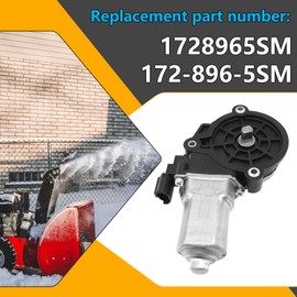 1728965SM Spout Rotator Chute Motor for Snowblower & Snowthrower, Compatible with Murray, Simplicity, Bri-GGS, Str-att-on, 172-896-5SM Motor Spout Rotator