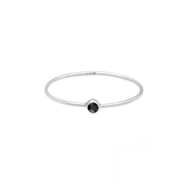 Elli Women's Stacking Ring Elegant Simple with Crystal, 48, Silver, Crystal
