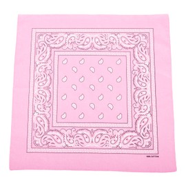 FANNI YOUPIN 100% Cotton Bandanas/Fashion Scarf for Men & Women Paisley printed Large 10pcs (Pink)
