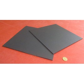 Kydex T P1 Black Sheet .187" (3/16") x 12" x 12" 2 Pcs