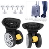 Luggage Caster, A18 1 Pair Universal Luggage Suitcase Spinner Wheels