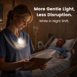 Wearable Nurse Night Light for Night Shift, Rechargeable Magnetic Clip-on Badge Light, Bright Hands Free Nurse Essentials Flashlight, Safety Light in the Dark for Walking Running Outdoor Emergency