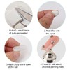 ZOQINI 2Set Acrylic Nail Stands with 42pcs Reusable Putty Metal