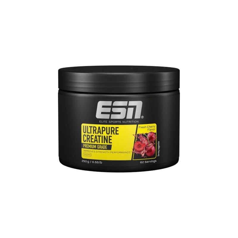 ESN Ultrapure Creatine Monohydrate, 250 g, 62 Servings, Fresh Cherry