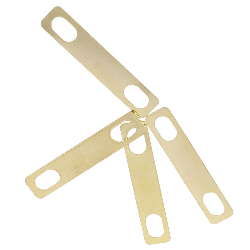 4Pcs Guitar Neck Shim Brass Material Heightening Gasket Set Musical