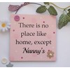 Nanny Gift Pink Wooden Keepsake Plaque