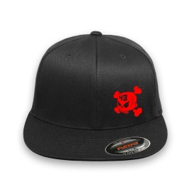 Flexfit Skull Forever 43 K.B. Gymkhana Rally Racing Legend Flex-Fit Men Hat Cap - S/M, Red