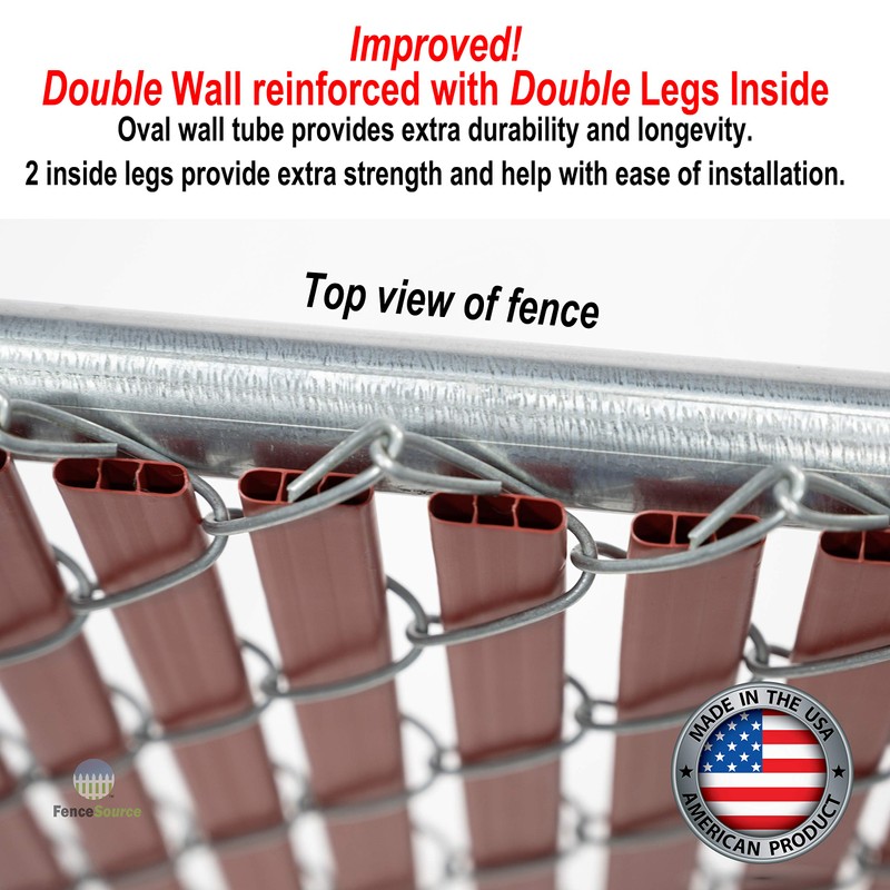 Fence Source Double-Double Bottom Locking Privacy Fence Slat (9 Colors)