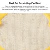 Natural Sisal Cat Scratching Board Horizontal Cat Floor Scratching Pad