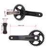 Bike Crank Arm Set Hollow Integrated Single Disc Aluminum Alloy