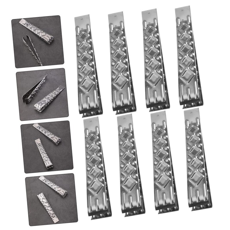 FELTECHELECTR 12Pcs Convenient Kitchen Tweezers Portable Fish and Chicken Bone