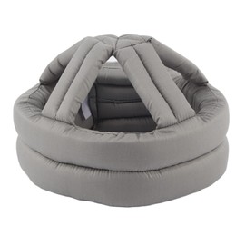 Anti-fall Head Protective Helmet, Protective Hat Elder Head Cap Protective Helmet Old Man Anti-Collision Fall Protection (Light Grey Tip)