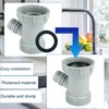 Sink Drain for Kitchen Pipe Adapter Sink Pipe Adapter Branched