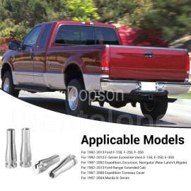 Unbranded For Ford F Series Ext. Cab Rear Door Latch Cable Repair F150 F250 F350 4pcs Kit