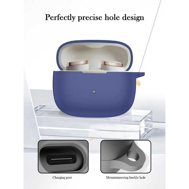 Case for Bowers & Wilkins Pi8 Wireless Earbuds,Soft Protective,Shockproof, BOVUGAC