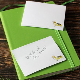 Dog Breeds Sticky Notes - 4" x 3" 50 Sheets. Notepad, to Do List, Reminder Note. Gift for Dog Lovers. (1, Corgi)