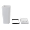 Buyitt Plastic Swing Bin Trash Bin, Waste Bin with Lid,