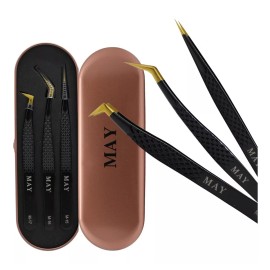 Bisutex 3 Piezas De Pinzas Profesionales Para Extension De Pestañas