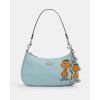 Coach NWT Coach X Peanuts Franklin Bag Charm Sv/Light Blue