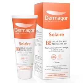 Dermagor BB Creme Solaire Teintee SPF50+ Tinted Sun Cream Beige Clair, 40ml