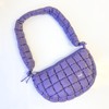 Half Moon Iris Puff Bag (#24235) Nylon Crossbody Bag:_Wine