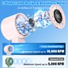 PHENSEN 4 in 1 Turbo Handheld Fan - 100-Speed Adjustable,
