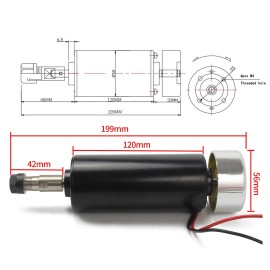 RATTMMOTOR CNC 500W Spindle Motor ER11 500 Watt Air Cooled Spindle Motor 52mm...