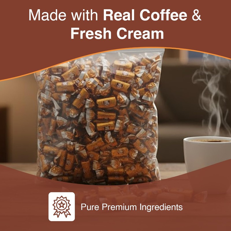 Coffee Rio Caffé Latté Coffee Candy Bulk Pack, 3 Pound