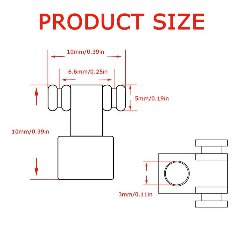 HUAREW Guitar Roller String Trees Retainer String Guides for Electric