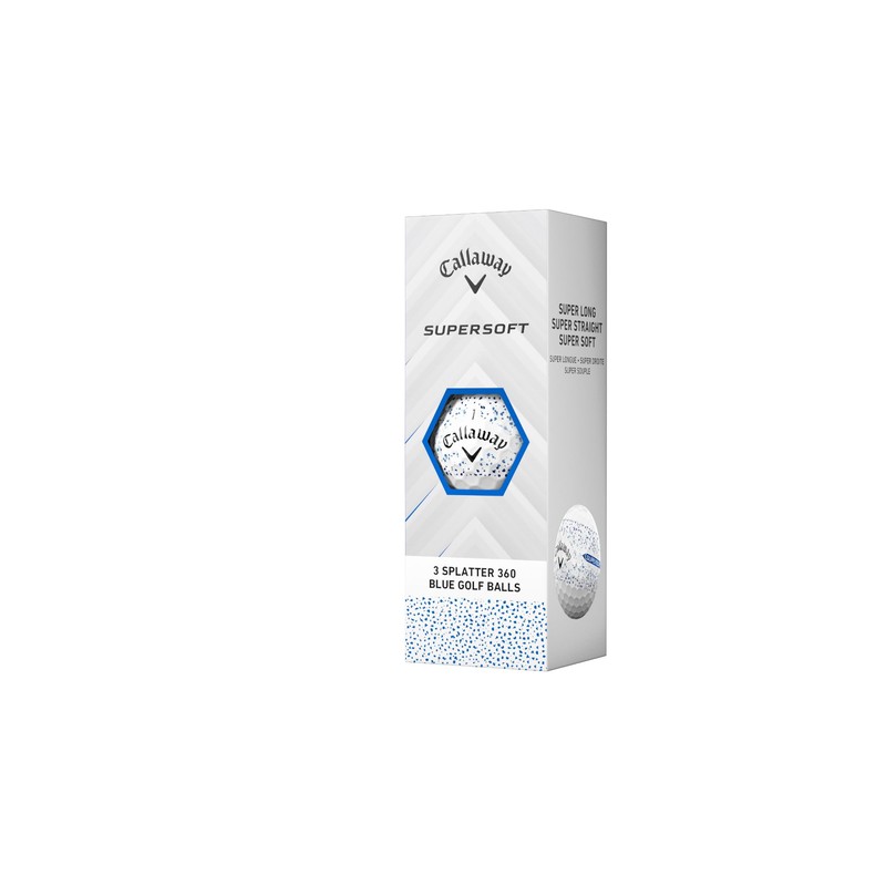 Callaway Golf Supersoft Golf Ball 2025, Blue Splatter