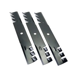 Pack of 3 - Laser # 91005 Commercial Mulcher Blades - 16-1/2" Length - Replaces John Deere M73509 / AM104489, Lesco 5011 / 21871, Scag A48184 / A48110