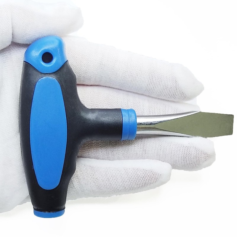 DOFEDOFO T Handle Flat Head Screwdriver, T Handle Flathead Screw