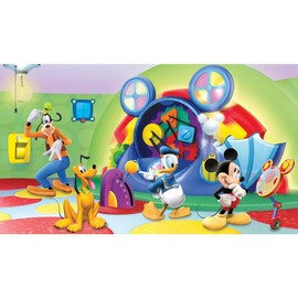 RoomMates Disney Mickey & Friends Clubhouse Capers Peel and Stick Wall Mural by RoomMates,JL1317M