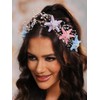 Unicra Starfish Headband Beach Wedding Bridal Tiaras and Crown Pearl
