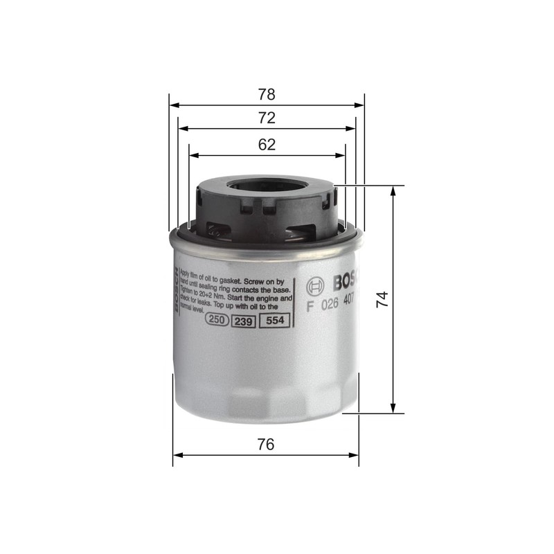 Bosch F026407181 Oil Filter