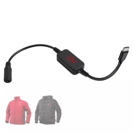 Smarkey 12V Heated Jacket Battery Step-Up Adapter Charger Cable, Type-C to DC5.5mm