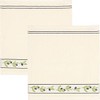Kracht Terry Tea Towel "Olive Branches" Pack of 2 Cotton
