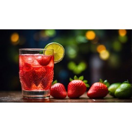 Strawberry-Kiss easyWater Drink Powder, Sugar-free Flavour Powder for Refreshing Drinks, Only 5 Calories per 500 ml Water, No Aspartame, Contents: 25 Servings