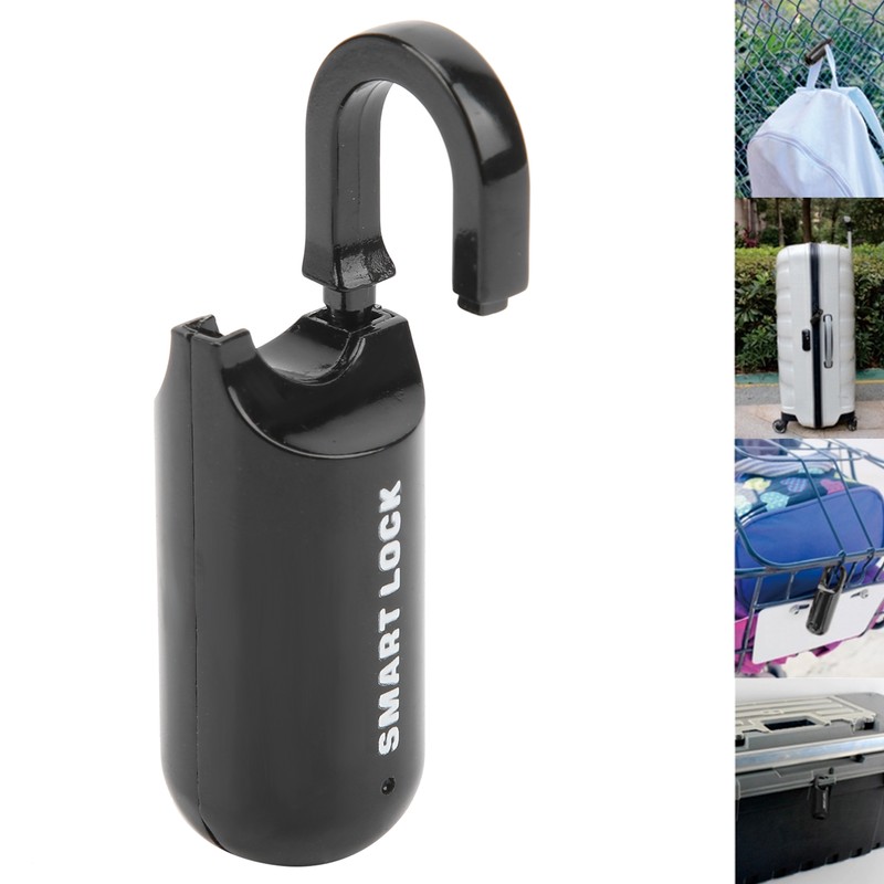 Fingerprint Lock AntiTheft Security USB Rechargeable Thumbprint Padlock for Luggage