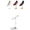 VIDAYA Silver Display Stand, Stainless Steel Shoe Risers Countertop Adjustable