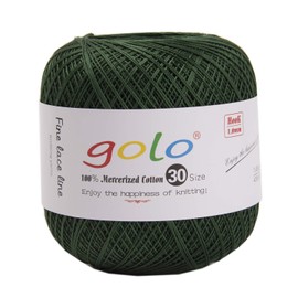 golo Crochet Thread size 30 yarn for hand Knitting Crochet yarn(Army green)10-890