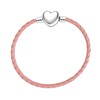 JMQJewelry Pink Leather Charm Braided Cahrms for Bracelets Womens Grandma