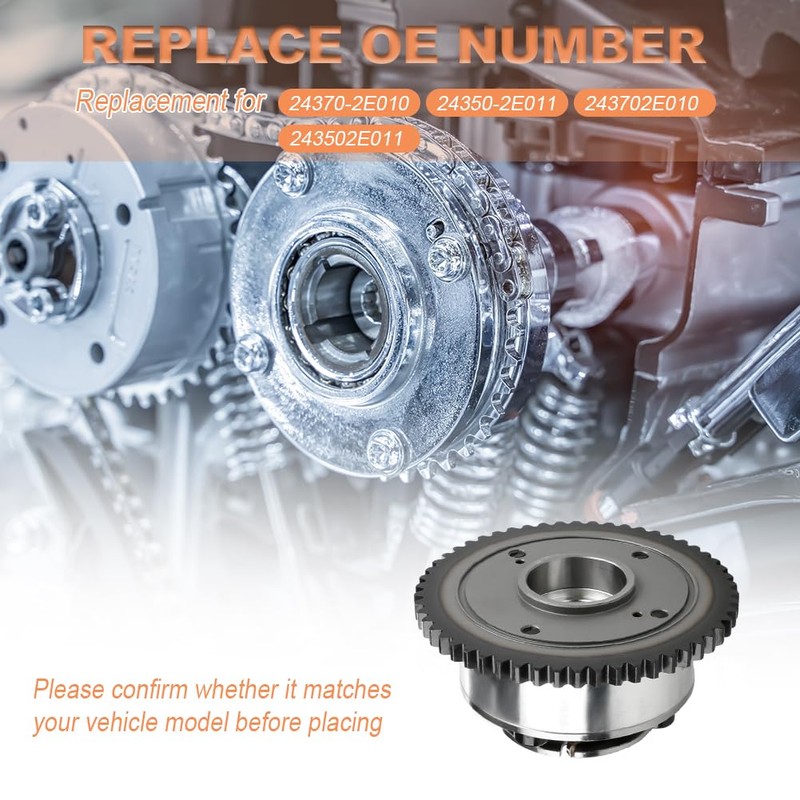 JDMON Engine Timing Camshaft VVT Gear Cam Phaser Compatible with