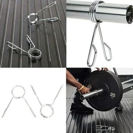 Spring Collars for Barbell,Locking Collars Weightlifting Fitness Enhancer | Spring Collars, Sturdy Dumbbell Barbell Handle Locking Clip, Weight Bar Clamps for Exercises