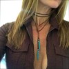 Boho Necklaces for Women Western Necklace Turquoise Necklace Layered Suede