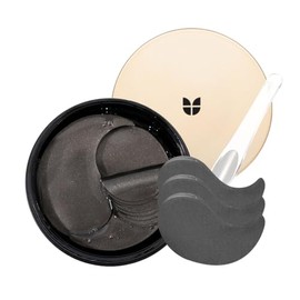 Mizon Parches para ojos de primera calidad con perlas negras, máscaras de tratamiento de gel para ojos hinchados, almohadillas para ojeras, bolsas de 