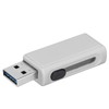 USB Flash Portable White Plastic Push Pull Flash Disk for