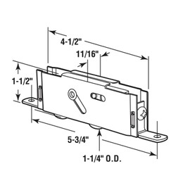 Heavy Duty Tandem Patio Roller w/ 1.25" Wheels - Sealed Precision Ball Bearings - 2 Pack