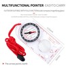 DOETYD Navigation Compass Map Ruler Magnifier with Adjustable Lanyard for