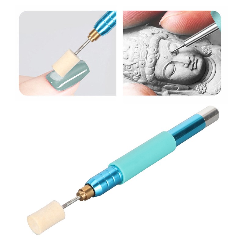 Electric Engraving Pen Stainless Steel Rechargeable Ergonomic Handle Sensitive Switch